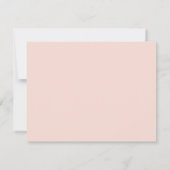 Invitation Elégant Blush Rose Floral Livres pour Baby Card (Dos)
