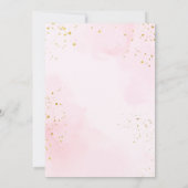 Invitation Élégant Blush Rose & Gold Sweet 16 Anniversaire (Dos)