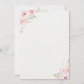 Invitation Elegant blush roses wedding (Dos)