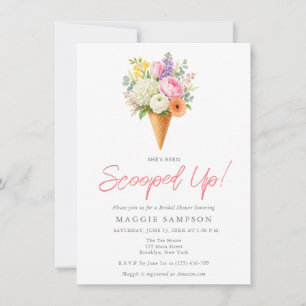 Invitation Élégant Bohème Fleur Glace Mariage Bébé Shower