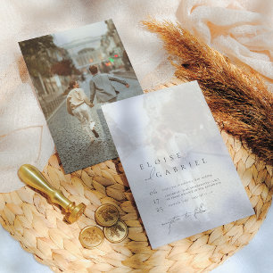 Invitation Élégant Bohème Moderne Minimaliste 2 Mariage photo