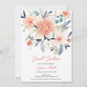 Invitation Élégant boho à automne fleuri chou terre douce 16 (Devant)