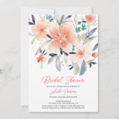 Invitation Elégant boho à fleurs boho terre nuptiale (Devant)