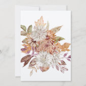 Invitation Elégant Boho Aquarelle Floral Couples Baby shower (Dos)