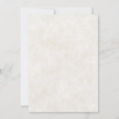 Invitation Élégant boho automne fleur sauvage Mariage (Dos)