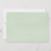 Invitation Élégant Boho Botanique Sage Mariage Succulent (Dos)