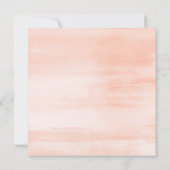 Invitation Elégant Boho Chic Aquarelle Fête des mariées flora (Dos)