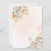 Invitation Elegant Boho Chic Garden Fête des mariées (Dos)