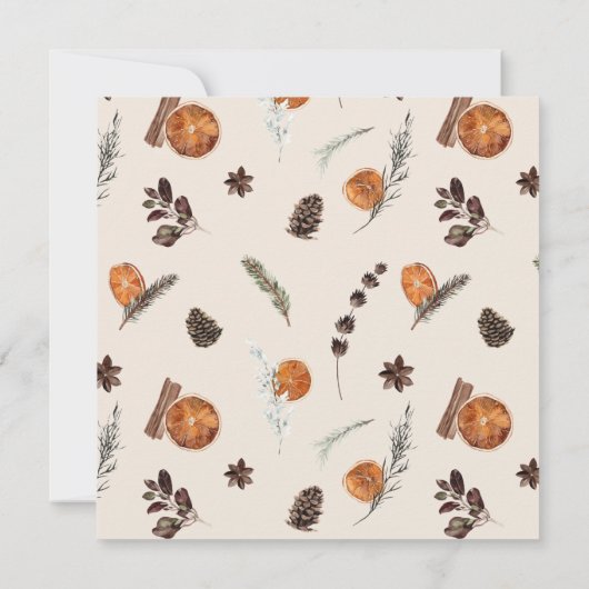 Invitation Elégant Boho Citrus verdure automne Thé nuptial (Dos)