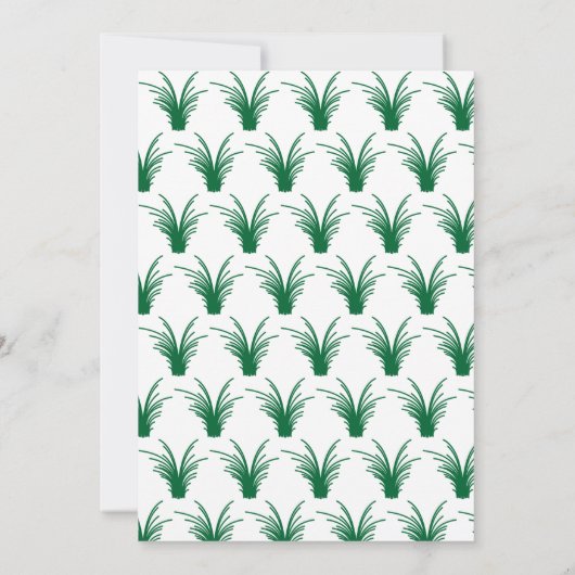 Invitation Élégant Boho en herbe verte rustique automne 40e a (Dos)