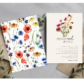 Invitation Elegant Boho Fleur sauvage Mariage