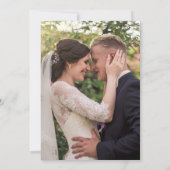 Invitation Elegant Boho Fleur sauvage photo Mariage (Dos)