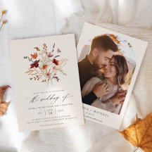 Elegant Boho Fleur sauvage photo Mariage de automn