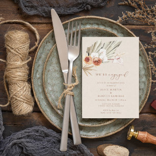Invitation Elegant Boho Floral Engagement Party