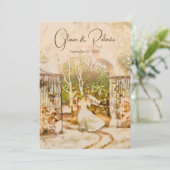 Invitation Elegant Boho Hacienda Garden Mariage mexicain (Debout devant)