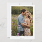 Invitation Elegant Boho Iris Mariage photo (Dos)