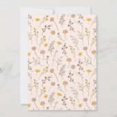 Invitation Elégant Boho Little Baby shower Fleur sauvage (Dos)