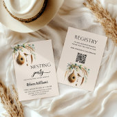 Invitation Elegant Boho Nesting Party Bird Baby Shower