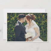 Invitation Elégant Boho Pampas Mariage Enregistrer la date (Dos)