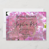 Invitation Élégant boho rose fleurs fleurs douche nuptiale (Devant)