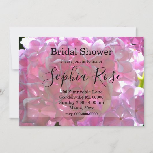 Invitation Élégant boho rose fleurs fleurs douche nuptiale (Devant)
