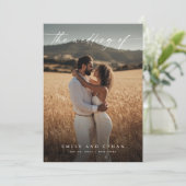 Invitation Elegant Boho Rustic QR Code Mariage photo (Debout devant)