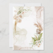 Invitation Elegant Boho Tropical Pampas Grass Bridal Shower (Dos)