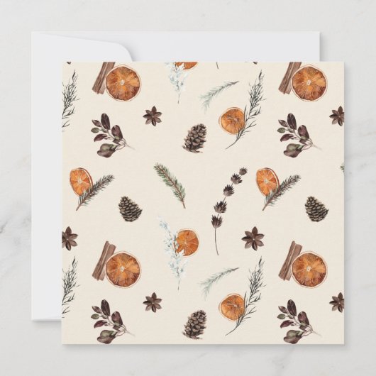 Invitation Élégant Boho vert Citrus automne nuptiale déjeuner (Dos)