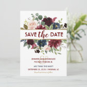 Invitation Elegant Boho Wedding Enregistrer la date (Debout devant)