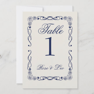 Invitation Elegant Boho Wedding Table Number | Old Money 
