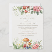 Invitation Élégant bois | Mariage botanique forestier (Devant)