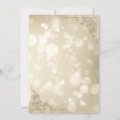 Invitation Elegant Bokeh,Confetti Wine Glasses Wedding (Dos)