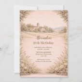Invitation Elegant Botanical Garden Birthday (Devant)
