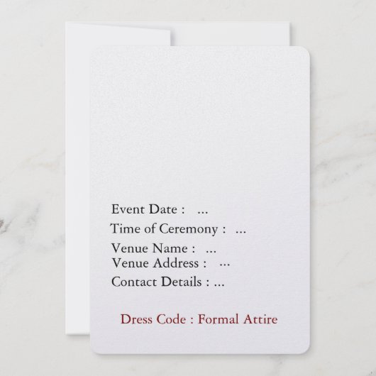 Invitation Elegant botanical gold frame save the date card (Dos)