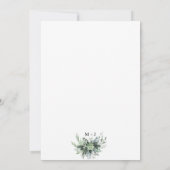 Invitation Elegant Botanical Greenery Gold Geometric Wedding (Dos)