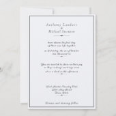 Invitation Élégant bouleau blanc Ajouter une photo (Dos)