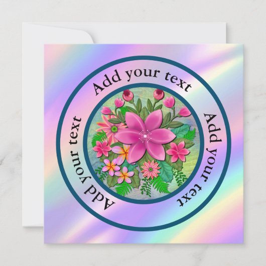 Invitation Elégant Bouquet de printemps botanique de fleurs d (Devant)