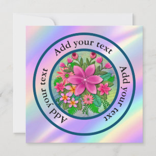 Invitation Elégant Bouquet de printemps botanique de fleurs d