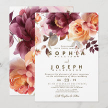 Élégant bouquet floral de mariage à l'aquarelle en