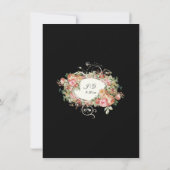 Invitation Elégant Bouquet Rose Gold Détails Mariage (Dos)