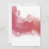 Invitation Élégant Bourgogne, Blush, Mariage botanique Pêche (Dos)