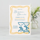 Invitation Elegant Bow Cocktail Summer Soirée (Debout devant)