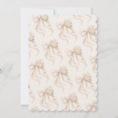 Invitation Elegant Bow Floral Bridal Shower  (Dos)