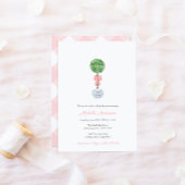 Invitation Élégant Boxwood Ginger Jar Petit Baby shower fille