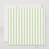 Invitation Elegant Bridal Shower Modern Script Green Stripes (Dos)