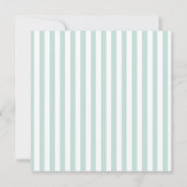 Invitation Elegant Bridal Shower Modern Script Teal Stripes (Dos)