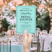 Invitation Elegant Bride & Co. Réception de mariage sarcelle