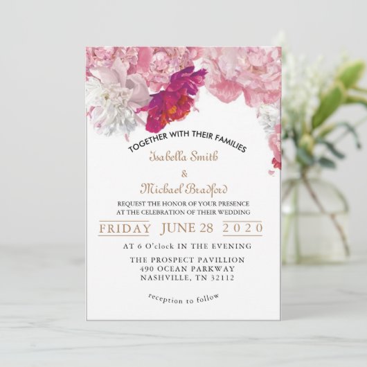 Invitation Élégant broussaillement (Debout devant)