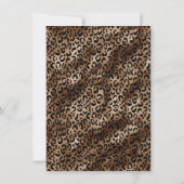 Invitation Elegant Brown Leopard Print Retirement Party (Dos)