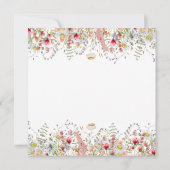Invitation Élégant brunch de graduation florale fleur sauvage (Dos)